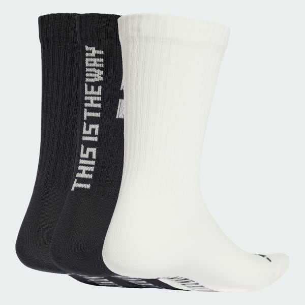 White ADIDAS STAR WARS MANDALORIAN ADULTS SOCKS