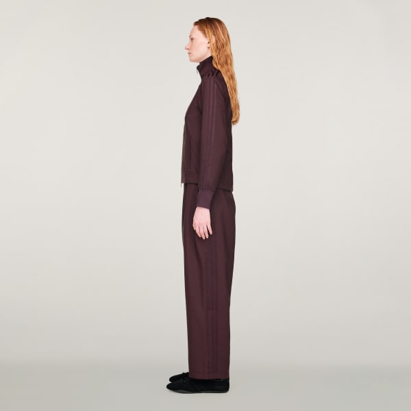 Bordowy Bluza dresowa Y-3 z 3 paskami