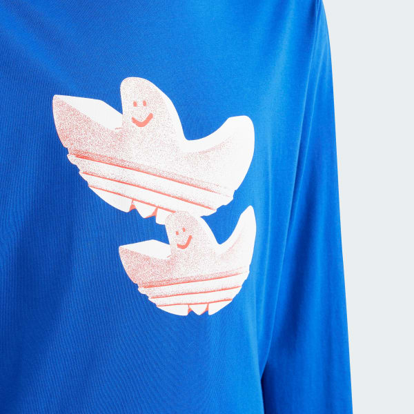 Bleu T-shirt manches longues