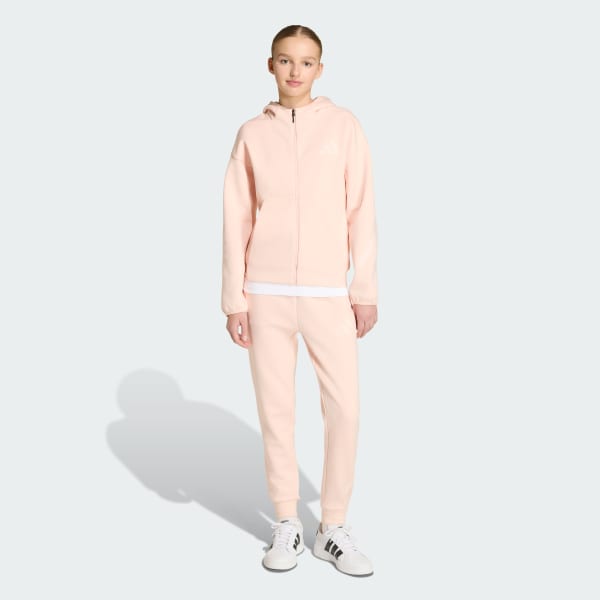 Pink adidas Z.N.E. Full-Zip Hooded Track Jacket