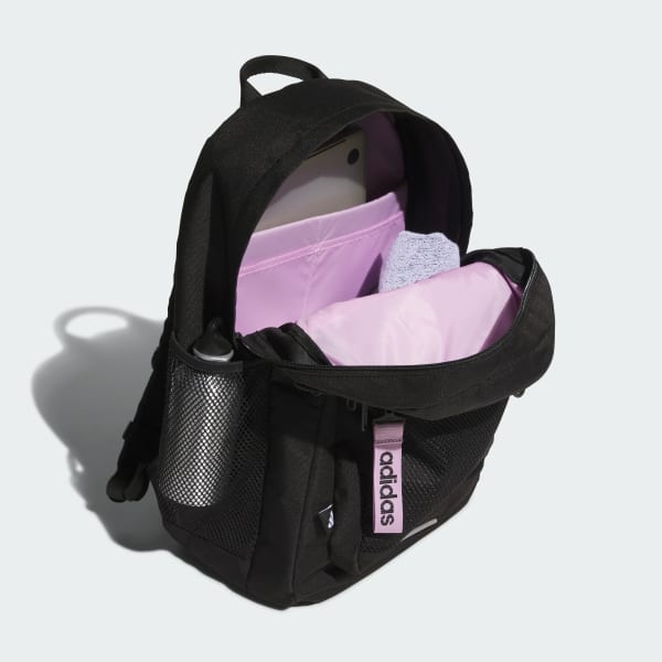 Black 백 투 스쿨 백팩 리니어 로고