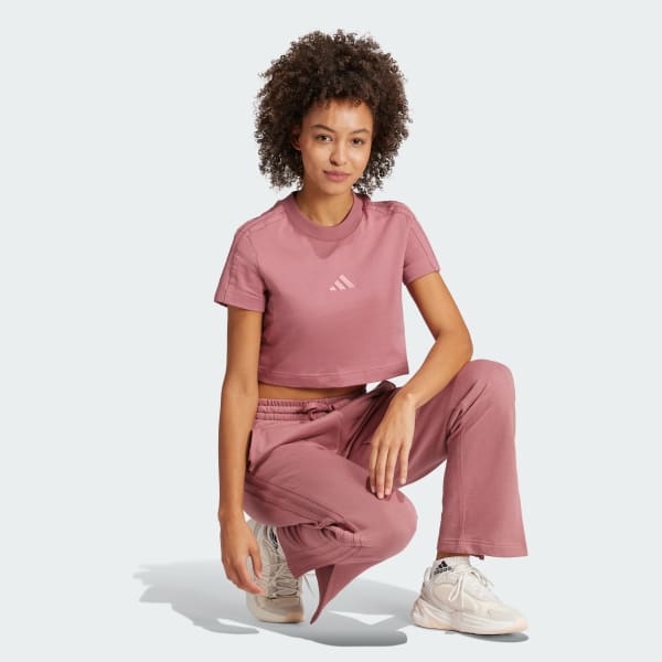 Pink ALL SZN 3-Stripes Slim Tee