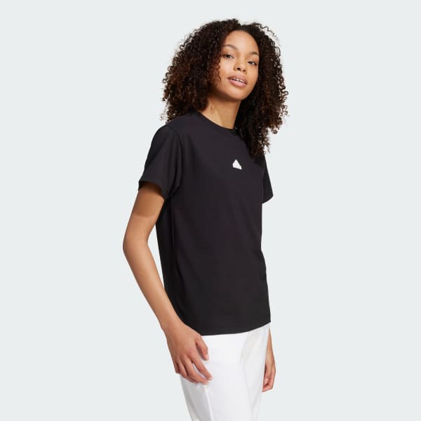 Black Embroidered T-Shirt