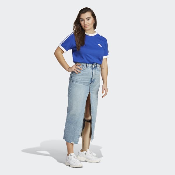Blue Adicolor Classics 3-Stripes Tee