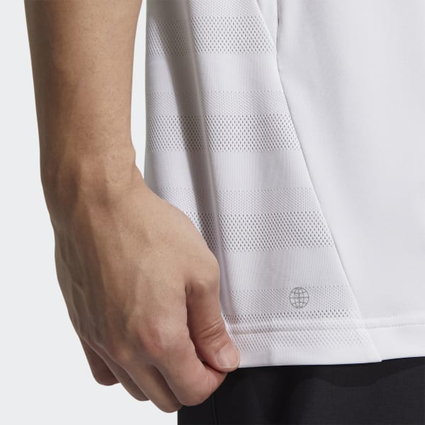 White AEROREADY 3-Stripes Polo Shirt TA737