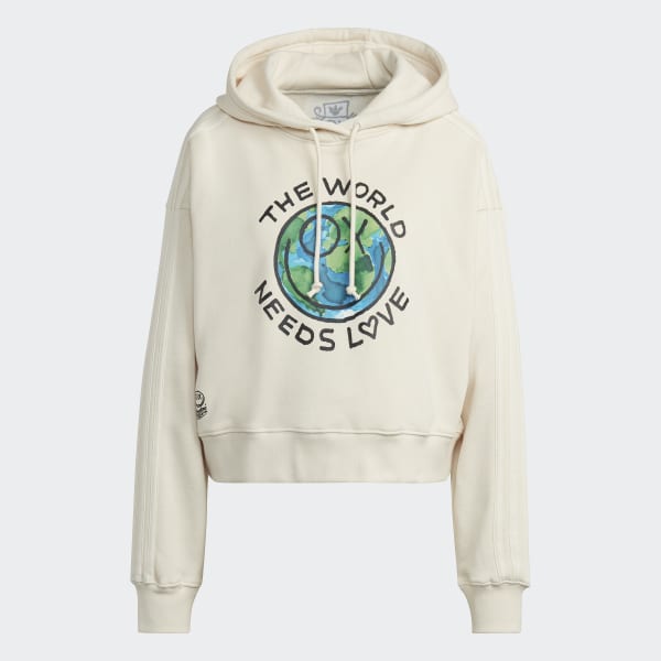 biela Mikina s kapucňou adidas Originals x André Saraiva