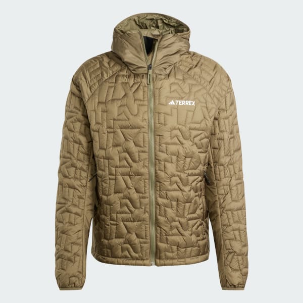 Green Terrex Xperior PrimaLoft Loose Fill Insulated Hooded Jacket