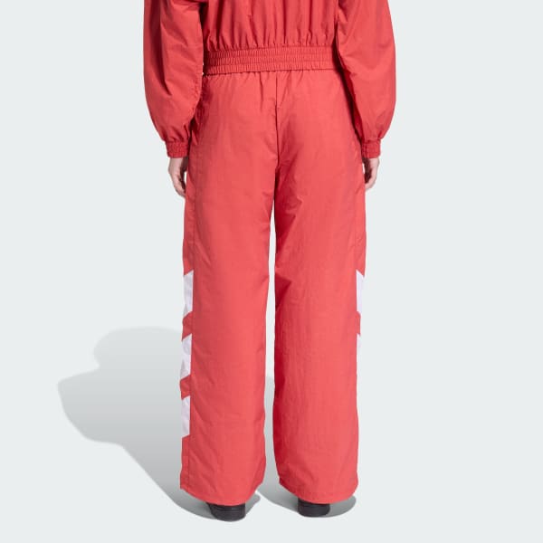 Rosso Pantaloni Blocked Washed