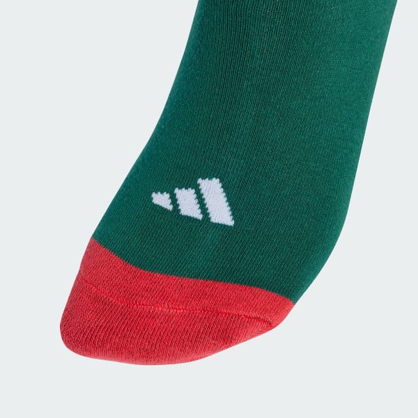Verde CALCETINES A MEDIA PANTORRILLA GRAPHIC adidas CHRISTMAS, PAQUETE DE 3 PARES