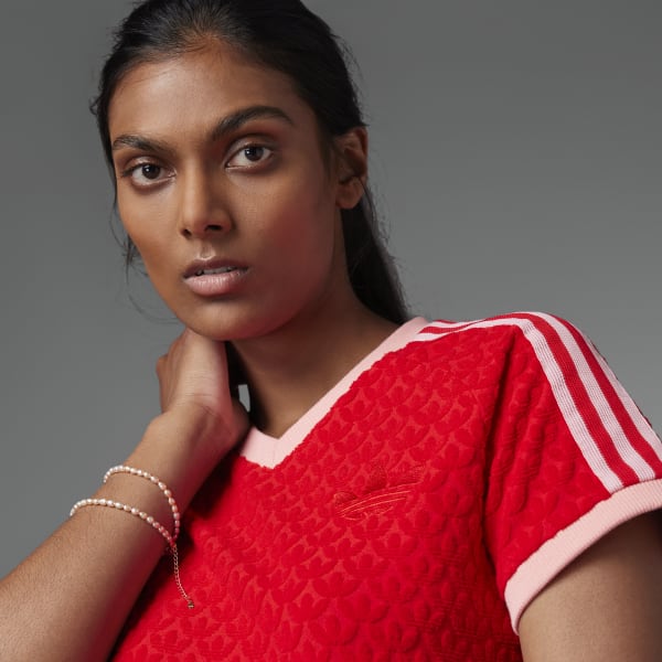 Rojo Camiseta Adicolor Heritage Now Monogram