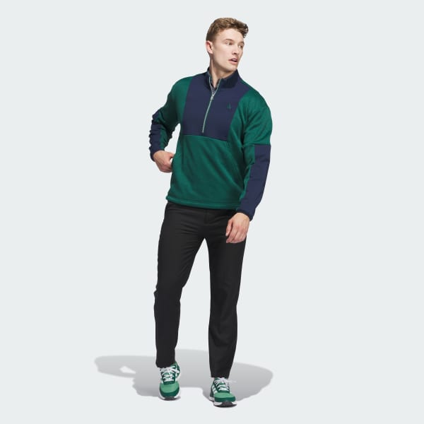 adidas Go-to Dwr Hybrid Half Zip Pullover - Green | Free Shipping