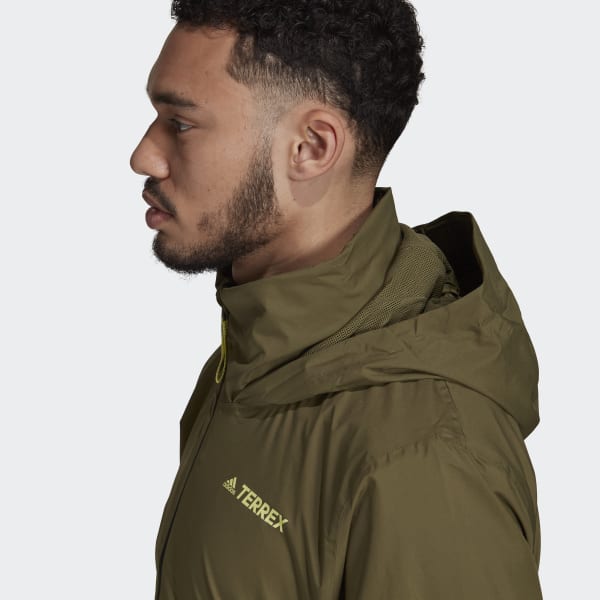 | RAIN.RDY Men\'s Jacket Terrex adidas - Rain Multi Two-Layer | Green Hiking adidas US