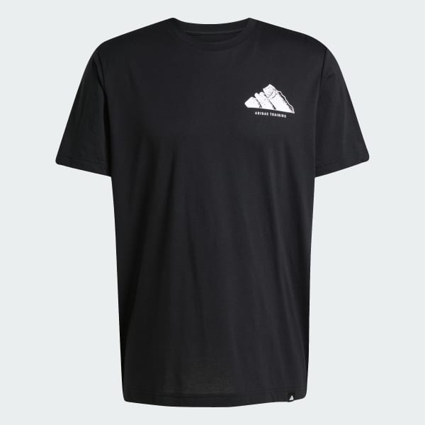 Svart CLIMACOOL Vintage Training Graphic T-Shirt