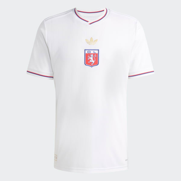 Hvit Olympique Lyonnais Anniversary Trøye