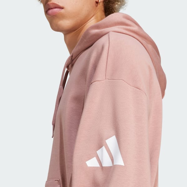 adidas Essentials Loose-Fit 3 Bar Logo French Terry Hoodie