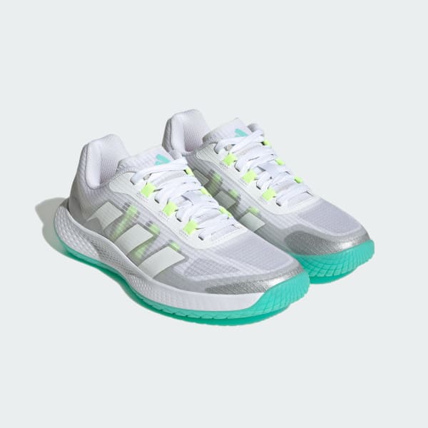 White Forcebounce 2.0 Volleyball Shoes