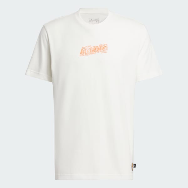 Camiseta Estampada Lil Stripe Crossroads - Branco adidas