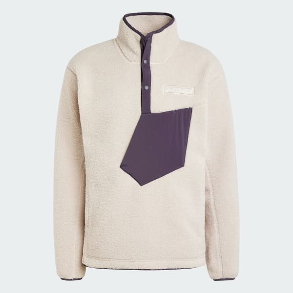 Beige Polerón Terrex Xploric Tela Fleece Gruesa
