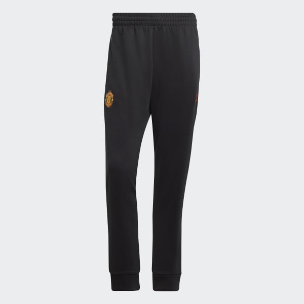 Schwarz Manchester United Essentials Trefoil Trainingshose