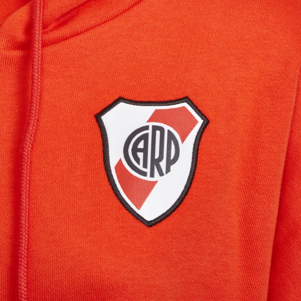 Rojo Buzo con Capucha River Plate