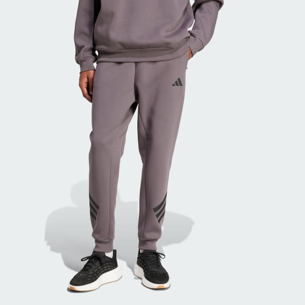 Grey Future Icons 3-Stripes Pants