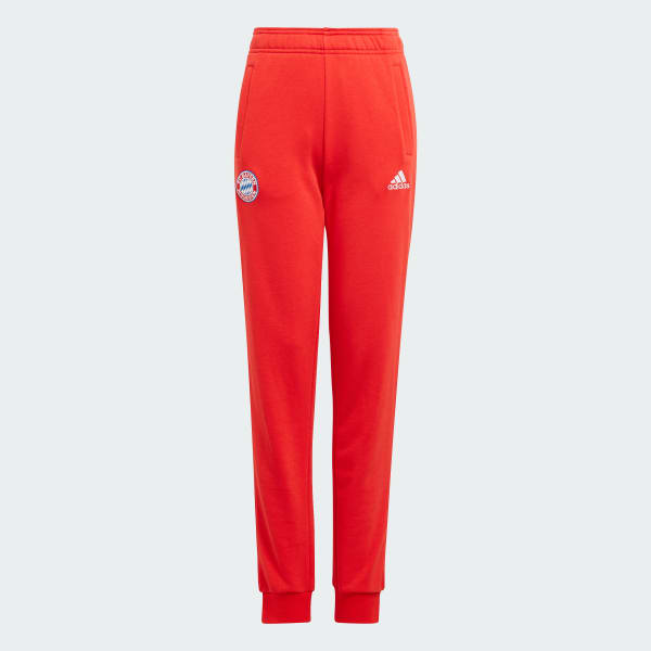Red adidas top pants boys
