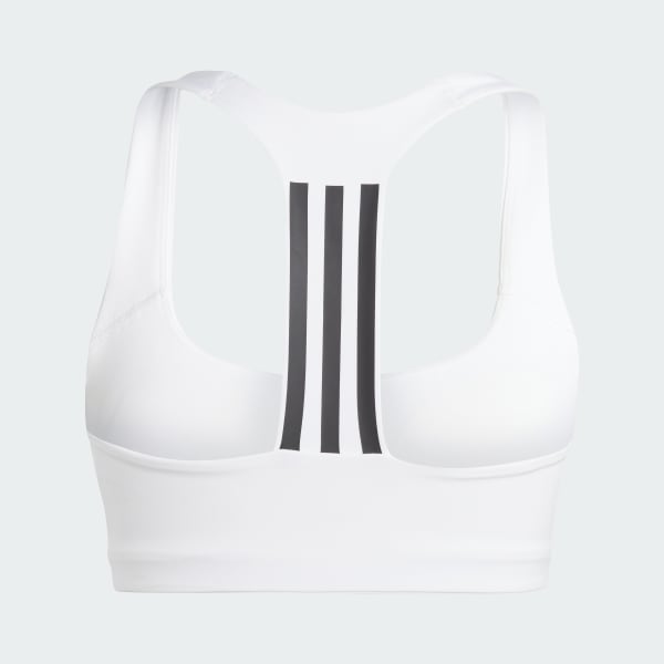 Womens Adidas White Sports Bra NWT Size XS Medium Support FS9546