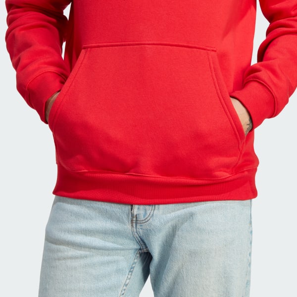 adidas Trefoil Essentials Hoodie - Red | Men's Lifestyle | adidas US