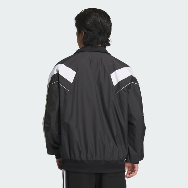 adidas スリーストライプス バックルーズフィット ジャケット アディダス スリーストライプス パック ルーズフィット メッシュ