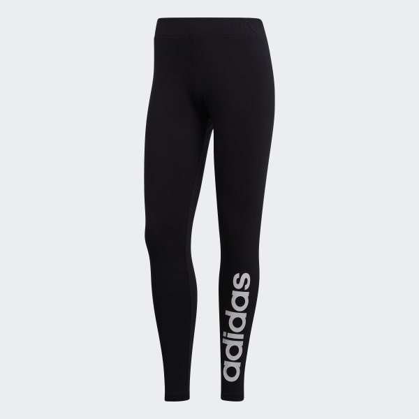 Zwarte en witte Esentials Linear leggings voor dames adidas Nederland