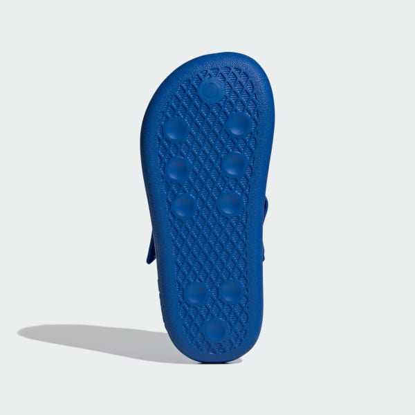Blue Adifom Adilette Slides Kids