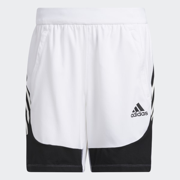 White AEROREADY 3-Stripes Slim Shorts 25527