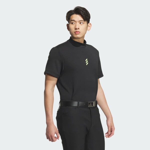 ブラック 【ゴルフ】コードカオス モックネック 半袖シャツ