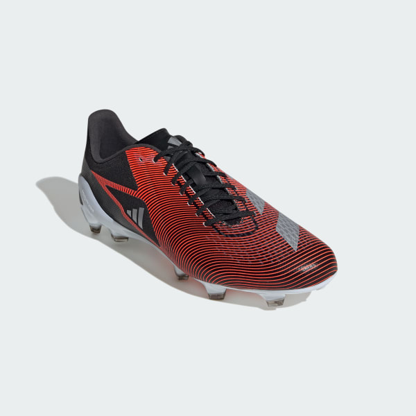 Black Adizero RS15 Pro Firm Ground Rugby Boots