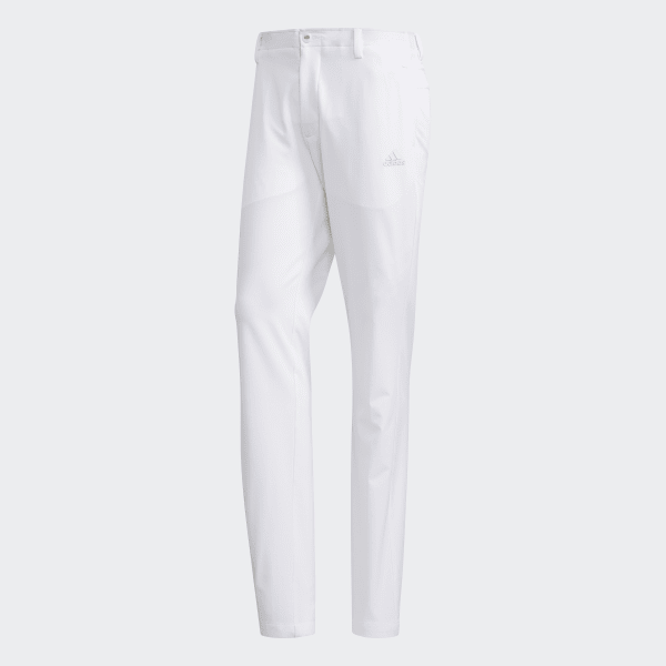white adidas pants