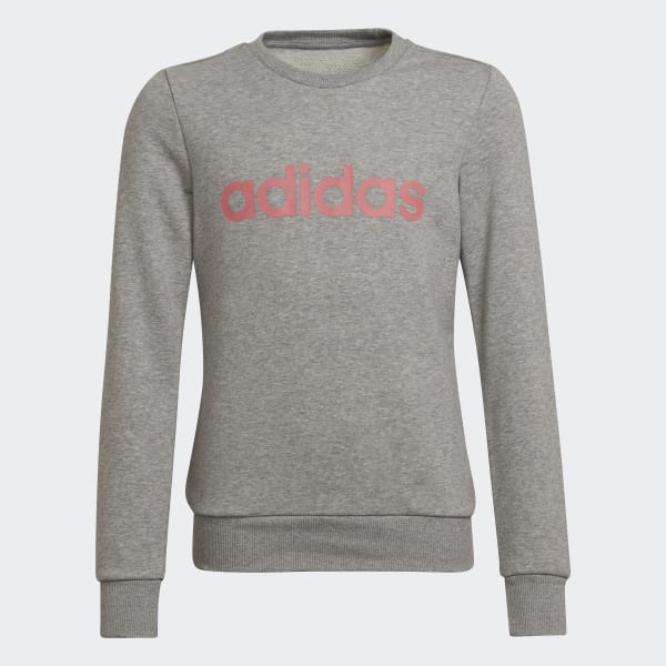 pink and grey sweatshirt