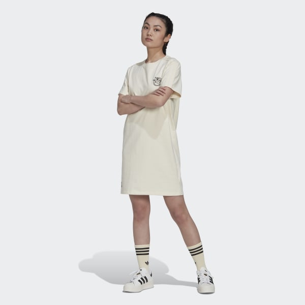 Branco Vestido adidas Originals x André Saraiva CU153