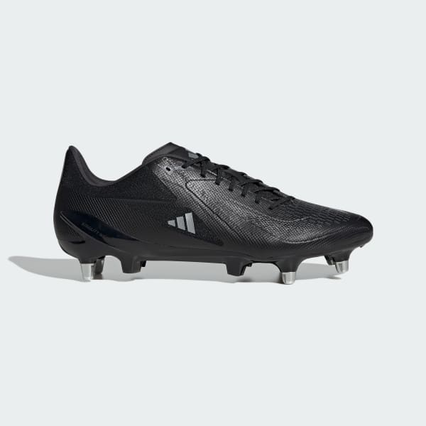 Svart Adizero RS15 Ultimate Soft Ground Rugbysko