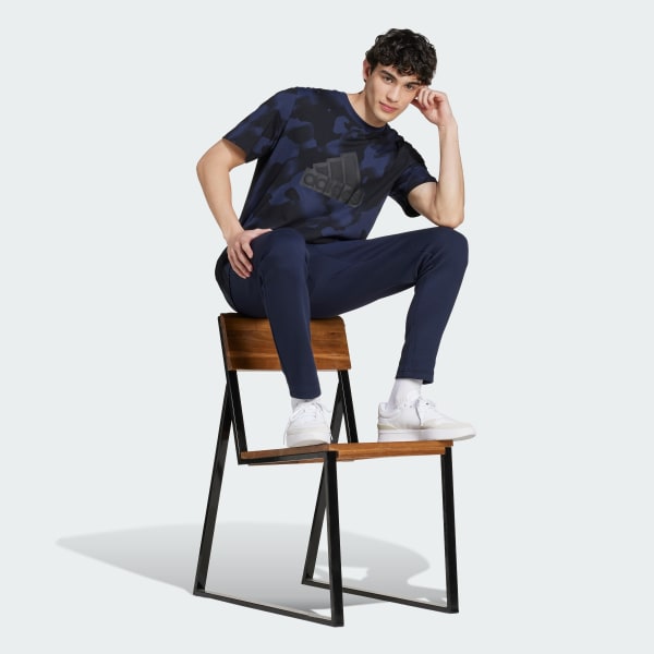 Multicolor Future Icons Badge of Sport Allover Print Tee