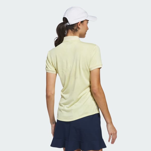 Yellow Ultimate365 Diamond Jacquard Polo Shirt