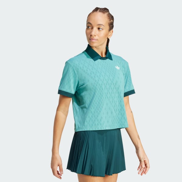 Turquesa Camisa polo Tennis Pro Climacool