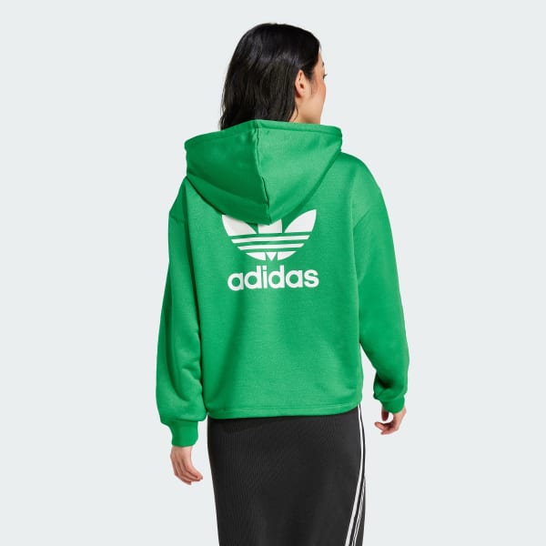 Trefoil Cropped Hoodie