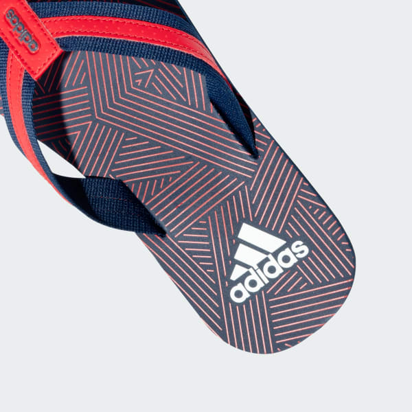 Adidas blue chesil flip flop top