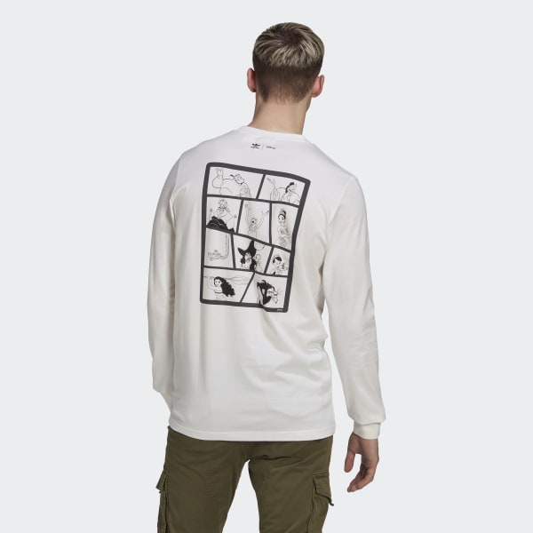 Hvit Disney Long Sleeve T-skjorte N0169