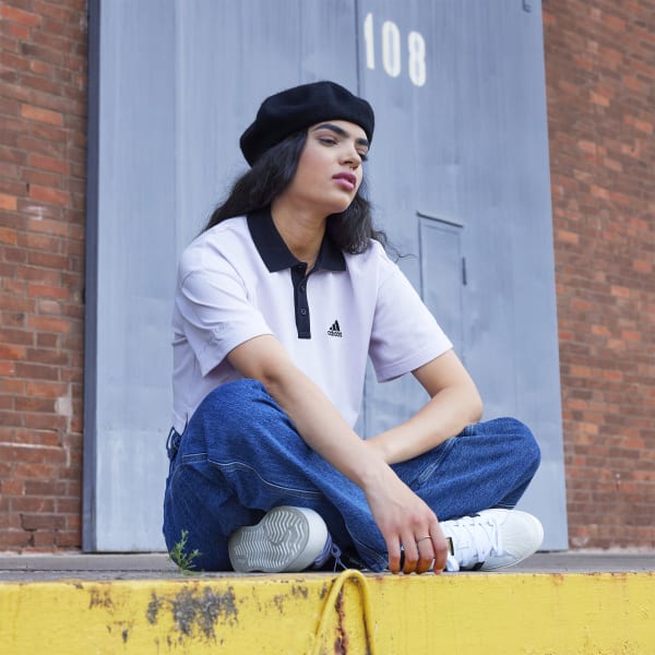 Camisa Polo Cropped Pique