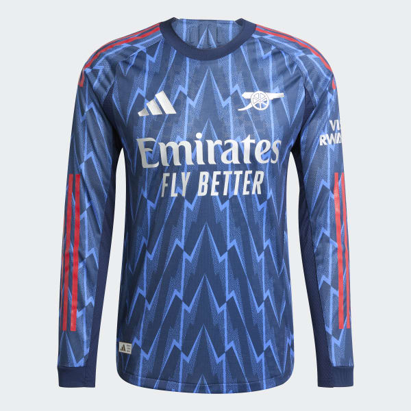 adidas Arsenal 25/26 Long Sleeve Away Authentic Jersey - Blue