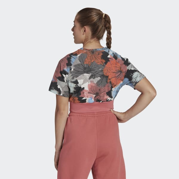 Rot Allover Print Cropped T-Shirt