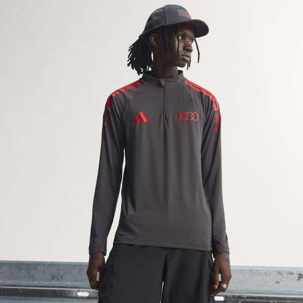 Negro CAMPERA MECÁNICOS AUDI REVOLUT F1 TEAM CIERRE CORTO