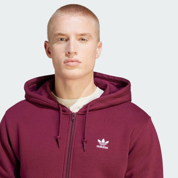 adidas trefoil full zip hoodie