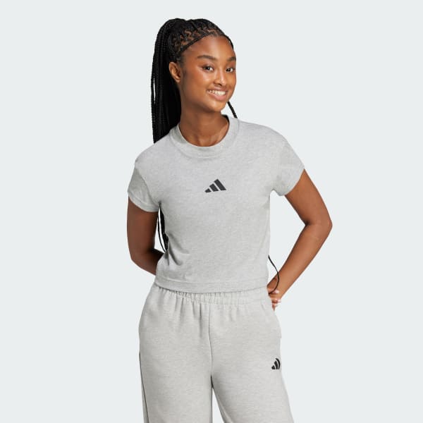 Grey Future Icons Small Logo Baby Tee